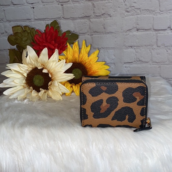 🐆Coach LEOPARD JES Crossbody and TRIFOLD Wallet 2pc Set - Picture 12 of 12